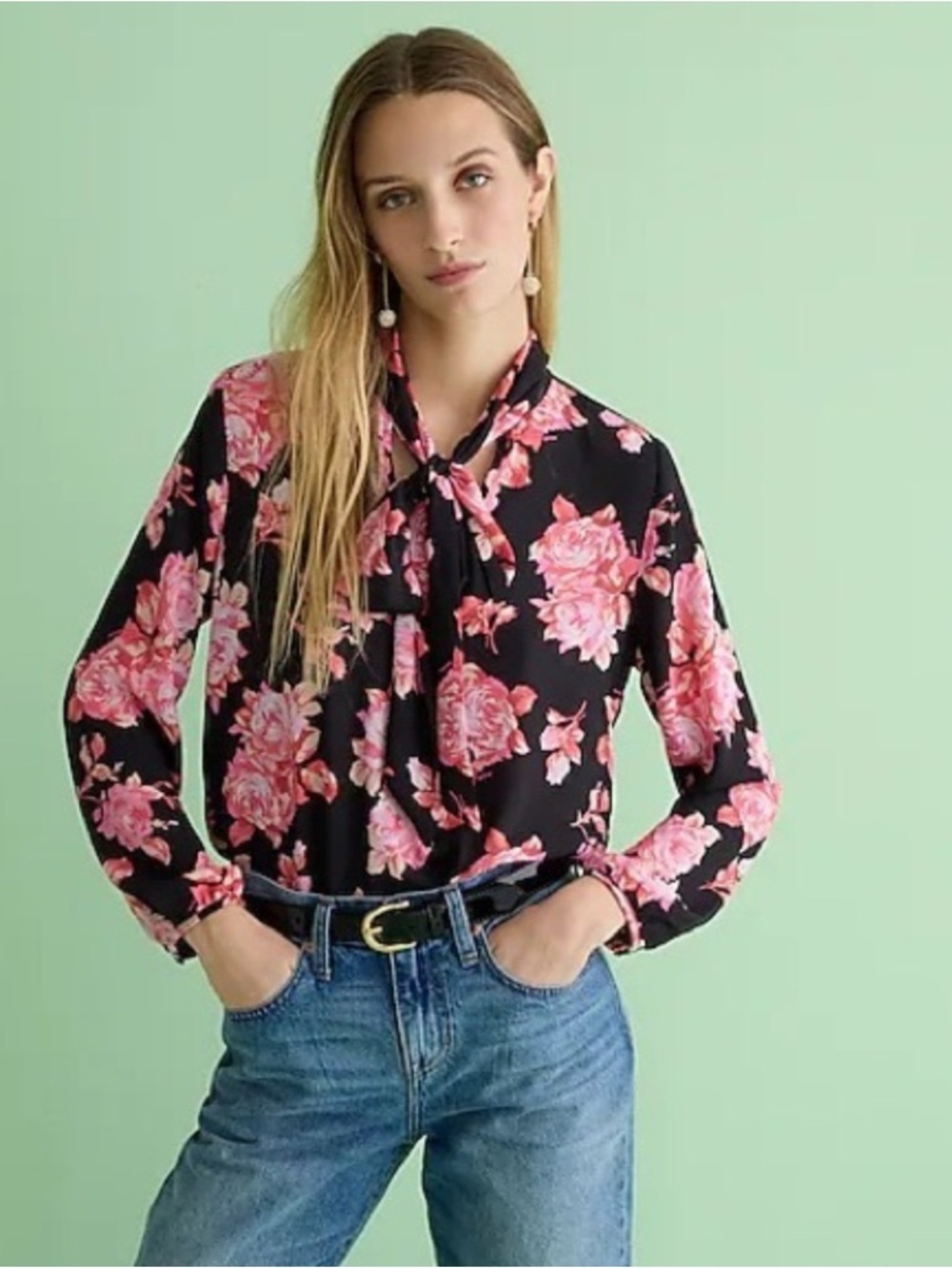 J Crew Floral Desk to Dinner Top❤️